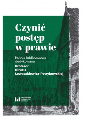 Czynić postęp w prawie Okładka książki